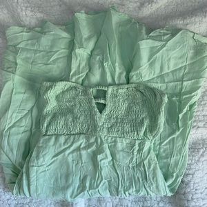 Mint Green Strapless Dress(will wash clothes to get them fresh & wrinkles out)!